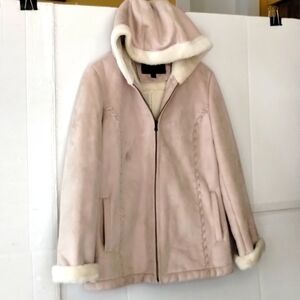 Fleet Street LTD thick tan jacket size small soft cozy comfy luxurious chic